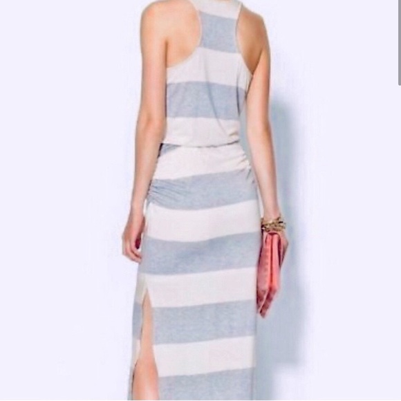 Splendid - Women’s Luna Lake heather grey striped maxi dress (x-small) - Picture 6 of 8
